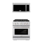 ZLINE 30" Kitchen Package Stainless Steel Gas Range and Over The Range Microwave with Traditional Handle (2KP-SGROTRH30) - KB&A The Home Improvement Store
