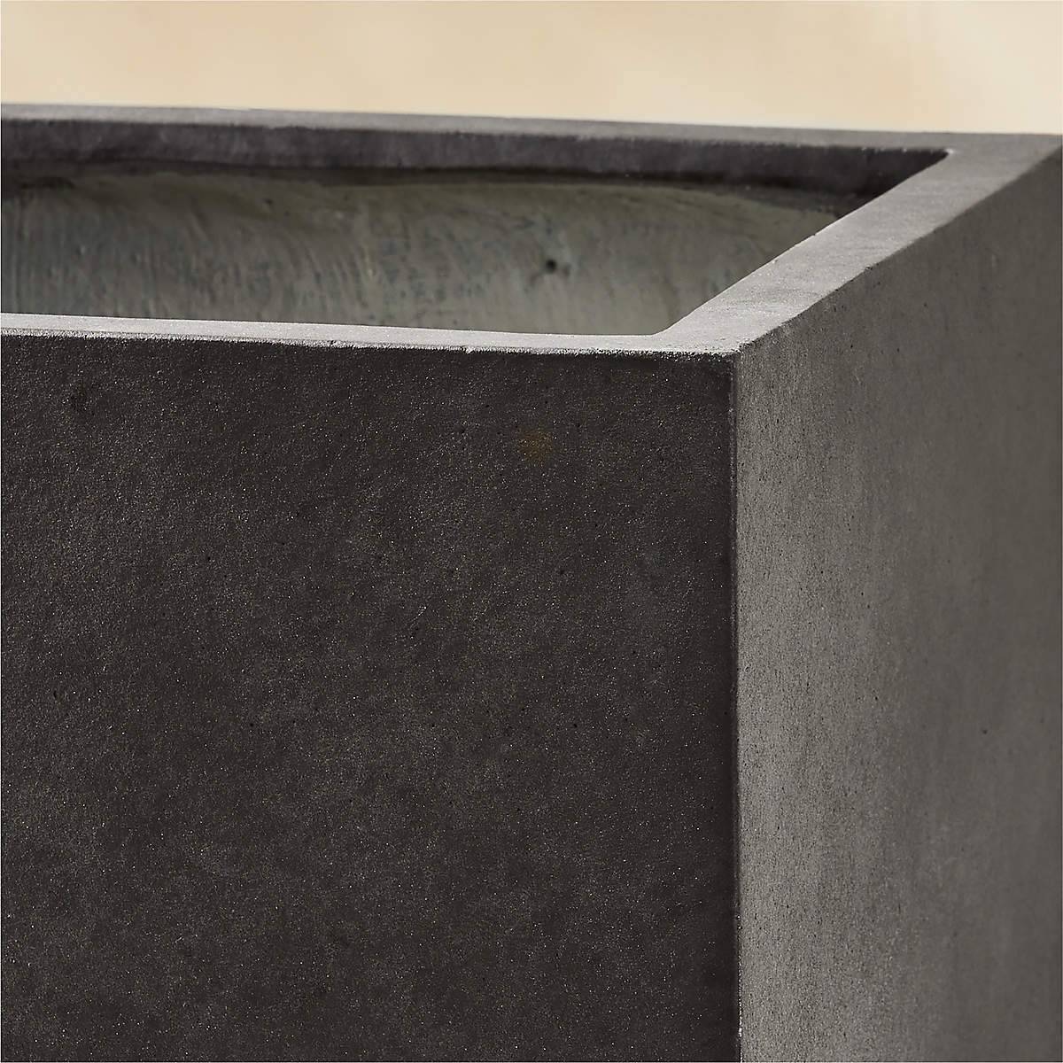 Ash Square Dark Grey Cement Indoor/Outdoor Planter Small - KB&A The Home Improvement Store