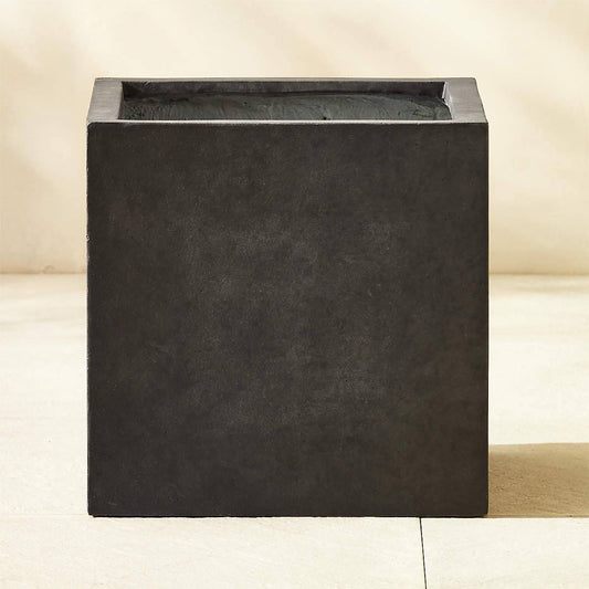 Ash Square Dark Grey Cement Indoor/Outdoor Planter Small - KB&A The Home Improvement Store