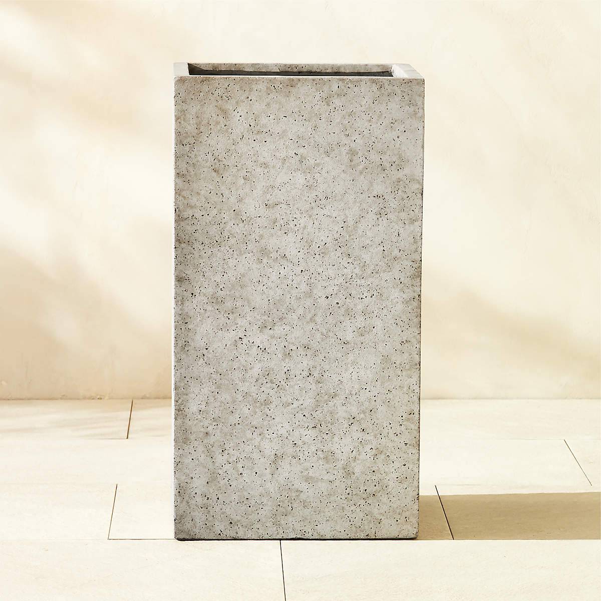 Ash Square Dark Grey Cement Indoor/Outdoor Planter Small - KB&A The Home Improvement Store