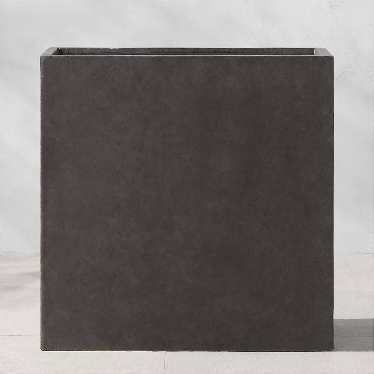 Ash Square Dark Grey Cement Indoor/Outdoor Planter Small - KB&A The Home Improvement Store
