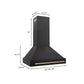ZLINE 36 in. Autograph Edition Black Stainless Steel Range Hood with Handle (BS655Z-36-CB) - KB&A The Home Improvement Store