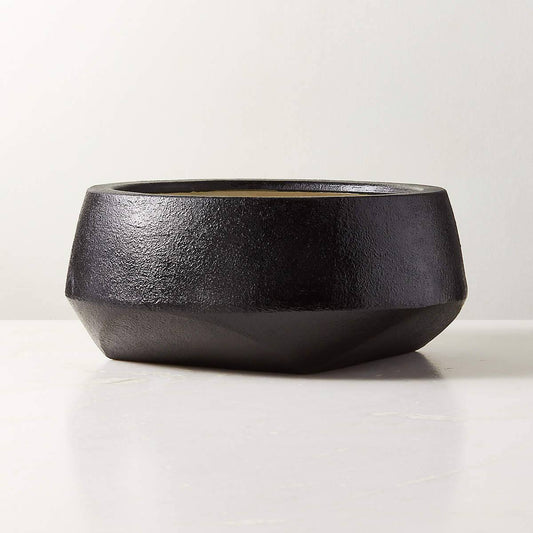Bethel Black Ceramic Wide Indoor Planter - KB&A The Home Improvement Store