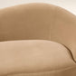 Curvo 75" Camel Velvet Apartment Sofa by goop 75" Sofa - KB&A The Home Improvement Store