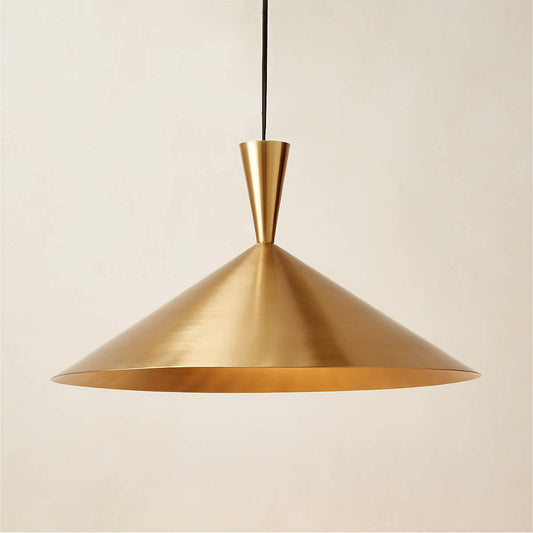 Exposior Polished Brass Pendant Light Model 018 16.75" by Paul McCobb - KB&A The Home Improvement Store