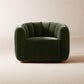 Fitz Channeled Russet Velvet Swivel Chair Set of 2 - KB&A The Home Improvement Store