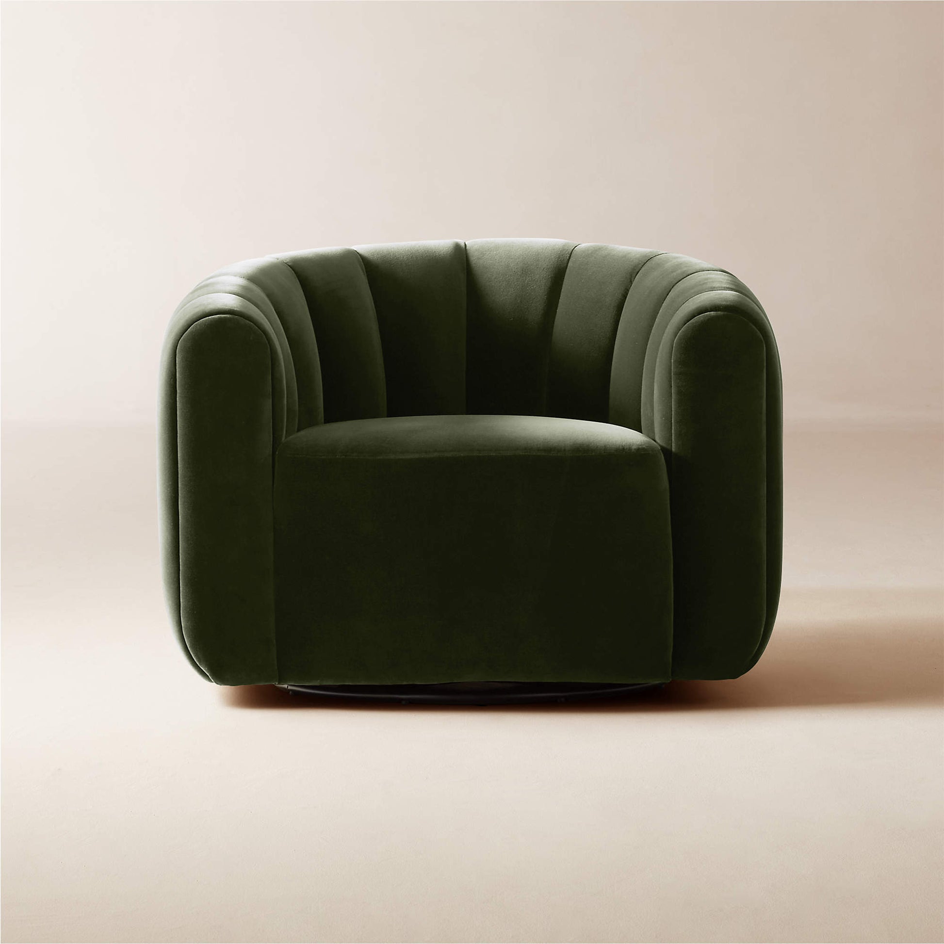 Fitz Channeled Russet Velvet Swivel Chair Set of 2 - KB&A The Home Improvement Store