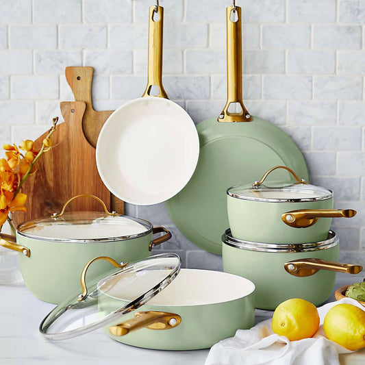 GreenPan ™ Reserve Sage 10-Piece Ceramic Non-Stick Cookware Set - KB&A The Home Improvement Store