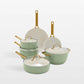 GreenPan ™ Reserve Sage 10-Piece Ceramic Non-Stick Cookware Set - KB&A The Home Improvement Store