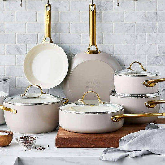 GreenPan ™ Reserve Taupe 10-Piece Ceramic Non-Stick Cookware Set - KB&A The Home Improvement Store