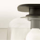 Halen Blackened Brass Flush Mount Light with Clear Glass Shade - KB&A The Home Improvement Store