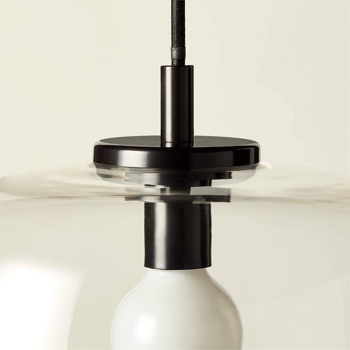 Halen Blackened Brass Pendant Light with Clear Glass Shade - KB&A The Home Improvement Store