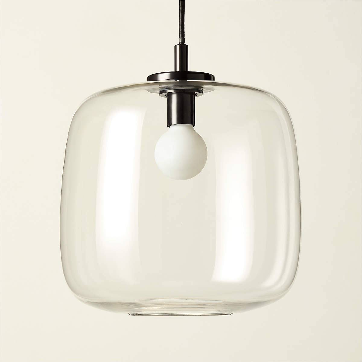 Halen Blackened Brass Pendant Light with Clear Glass Shade - KB&A The Home Improvement Store