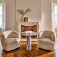 GWYNETH IVORY BOUCLE SWIVEL CHAIR SET OF 2 BY GOOP - KB&A The Home Improvement Store