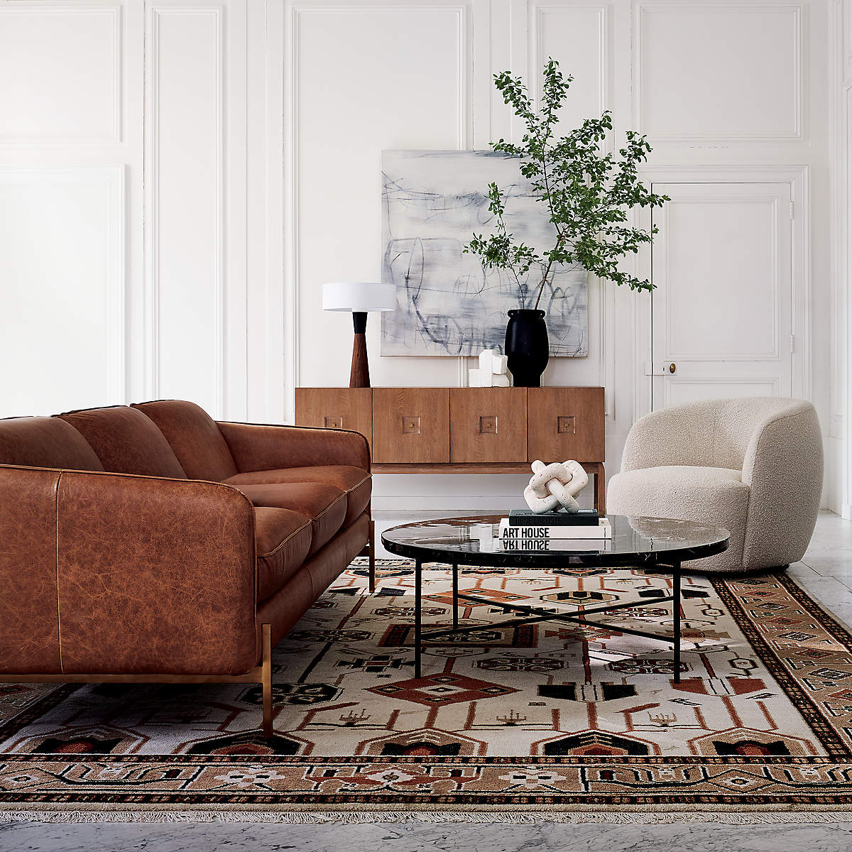 GWYNETH IVORY BOUCLE SWIVEL CHAIR SET OF 2 BY GOOP - KB&A The Home Improvement Store