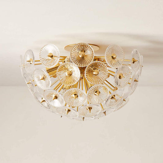 Lamina Polished Brass Flush Mount Light - KB&A The Home Improvement Store