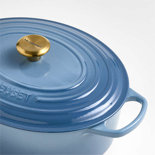 Le Creuset Signature ® 8-Qt. Chambray Enameled Cast Iron Oval Dutch Oven - KB&A The Home Improvement Store