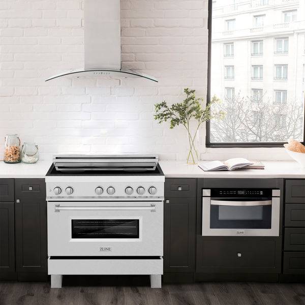 ZLINE 36 in. 4.6 cu. ft. Legacy Induction Range with 5 Element Cooktop and Electric Oven - KB&A The Home Improvement Store