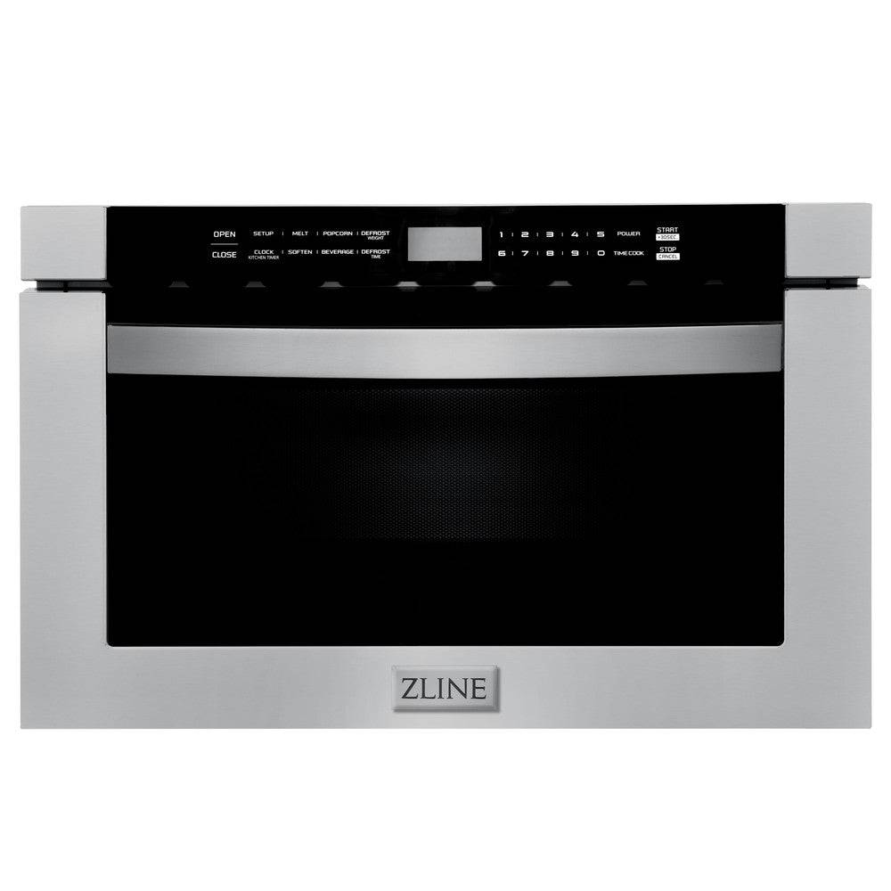 ZLINE 24 in. 1.2 cu. ft. Stainless Steel Built-in Microwave Drawer (MWD-1) - KB&A The Home Improvement Store