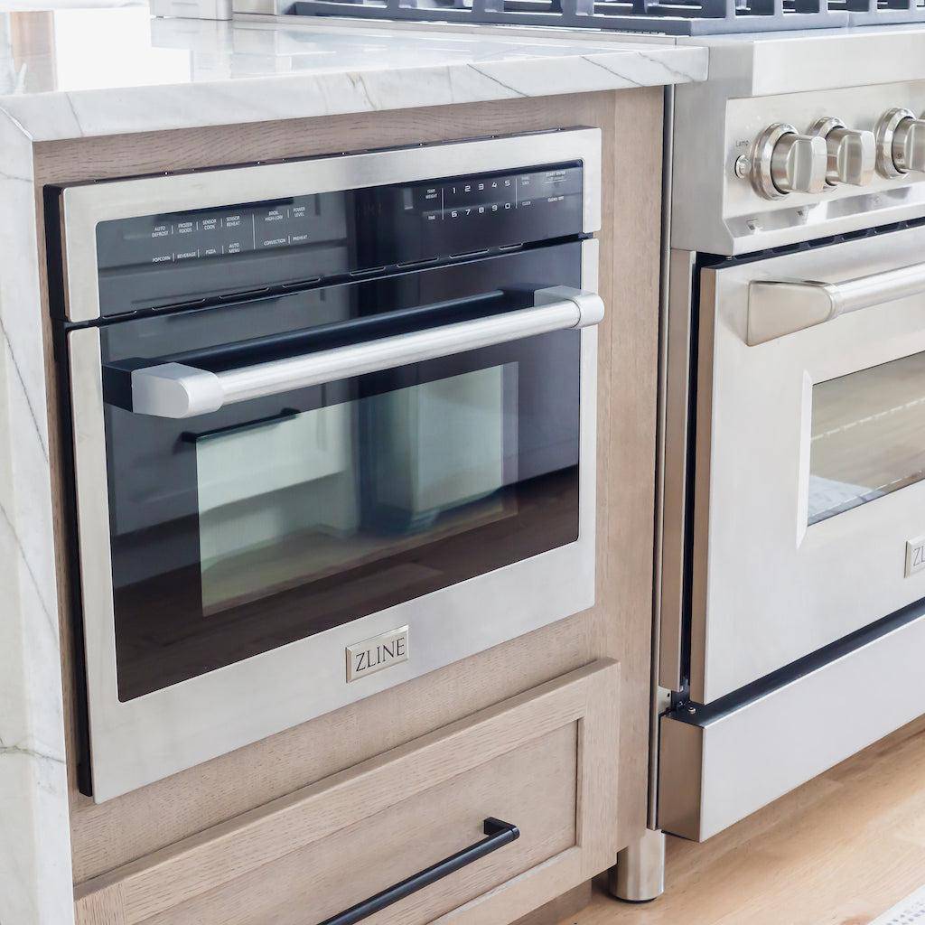 ZLINE 24 in. Built-in Convection Microwave Oven in Stainless Steel with Speed and Sensor Cooking (MWO-24) - KB&A The Home Improvement Store