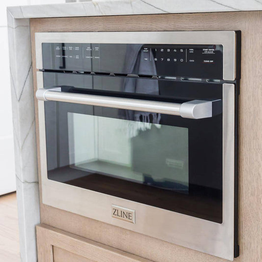ZLINE 24 in. Built-in Convection Microwave Oven in Stainless Steel with Speed and Sensor Cooking (MWO-24) - KB&A The Home Improvement Store