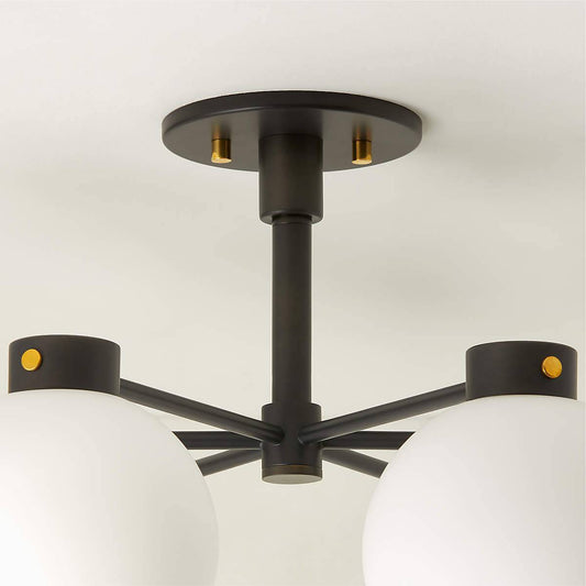 Marra 6-Light Black Flush Mount Light - KB&A The Home Improvement Store