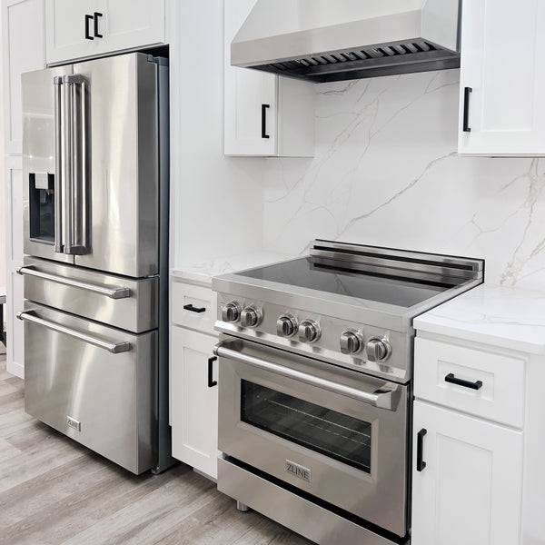 ZLINE 30 in. 4.0 cu. ft. Legacy Induction Range with 4 Element Cooktop and Electric Oven - KB&A The Home Improvement Store