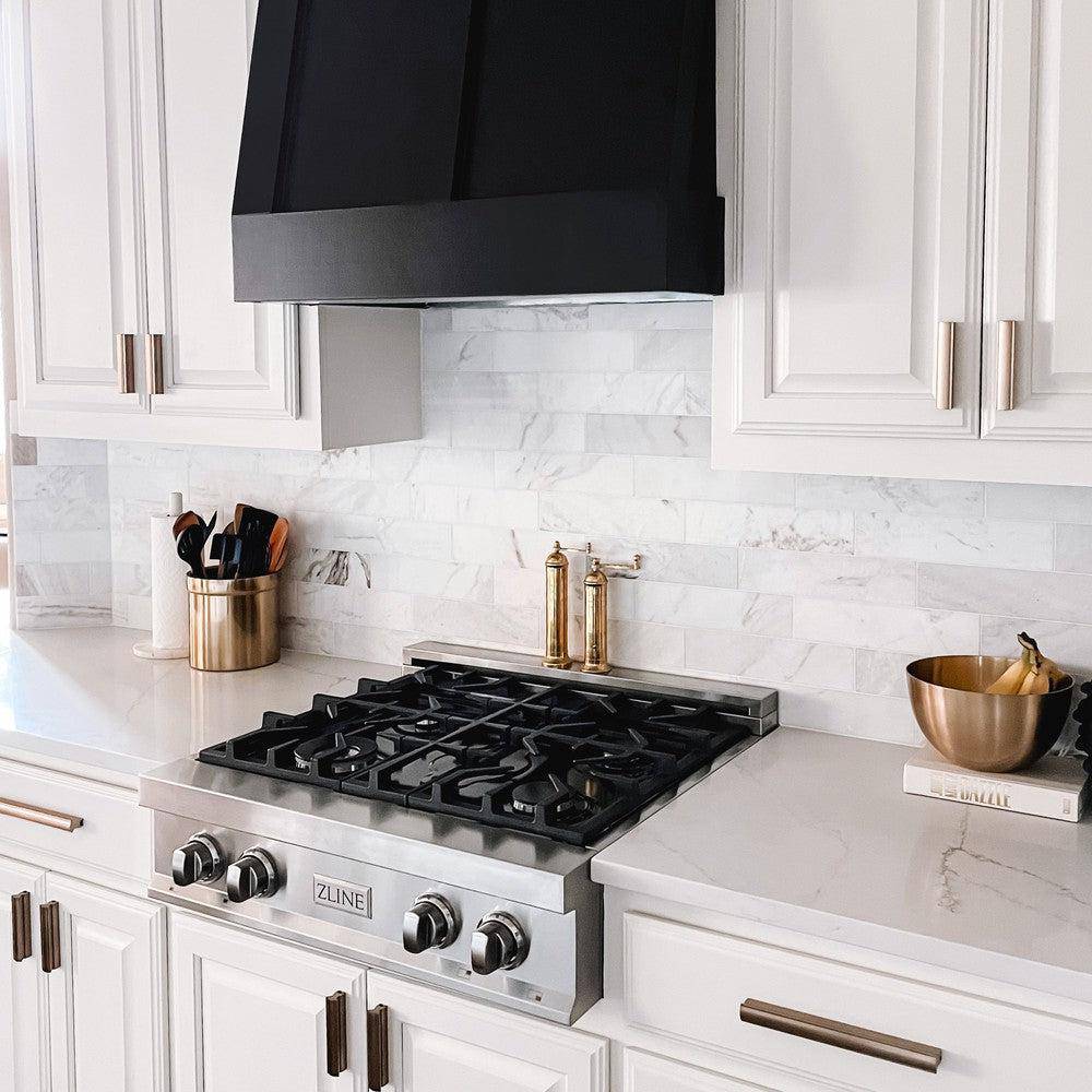 ZLINE 30 in. Porcelain Gas Stovetop with 4 Gas Burners (RT30) - KB&A The Home Improvement Store