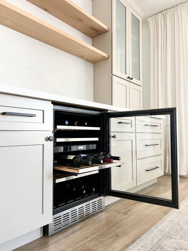 ZLINE 24" Monument Dual Zone 44-Bottle Wine Cooler in Stainless Steel (RWV-UD-24) - KB&A The Home Improvement Store