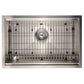 ZLINE 27 in. Garmisch Undermount Single Bowl Kitchen Sink with Bottom Grid and Accessories (SLS-27S) - KB&A The Home Improvement Store