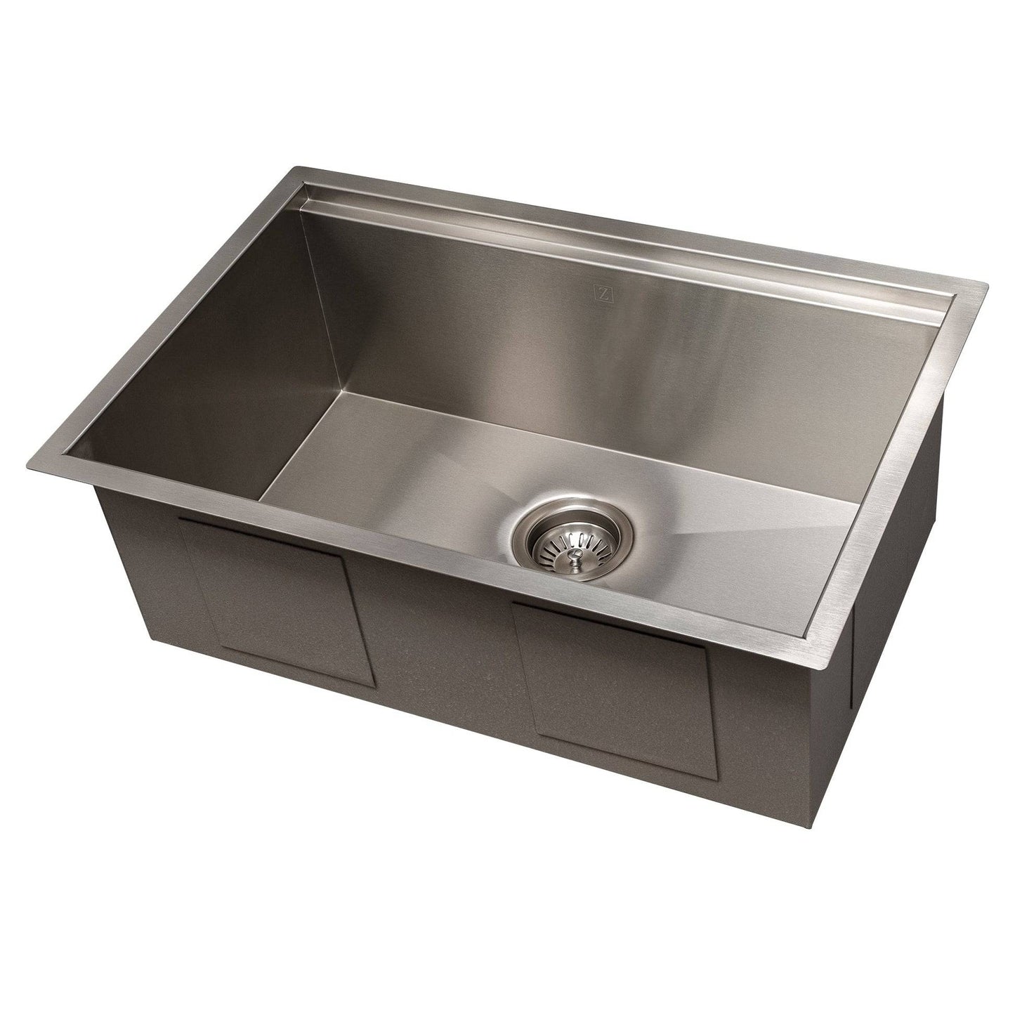 ZLINE 27 in. Garmisch Undermount Single Bowl Kitchen Sink with Bottom Grid and Accessories (SLS-27S) - KB&A The Home Improvement Store