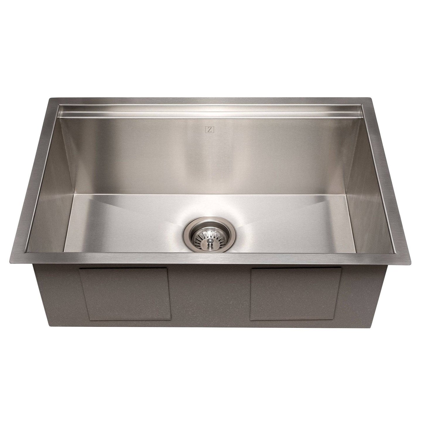 ZLINE 27 in. Garmisch Undermount Single Bowl Kitchen Sink with Bottom Grid and Accessories (SLS-27S) - KB&A The Home Improvement Store