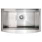 ZLINE 33 in. Moritz Farmhouse Apron Mount Single Bowl Kitchen Sink with Bottom Grid and Accessories (SLSAP-33S) - KB&A The Home Improvement Store