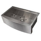 ZLINE 33 in. Moritz Farmhouse Apron Mount Single Bowl Kitchen Sink with Bottom Grid and Accessories (SLSAP-33S) - KB&A The Home Improvement Store