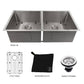 ZLINE 36 in. Anton Undermount Double Bowl Kitchen Sink with Bottom Grid (SR50D-36S) - KB&A The Home Improvement Store
