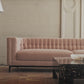 Ambroise 80" Light Taupe Velvet Sofa