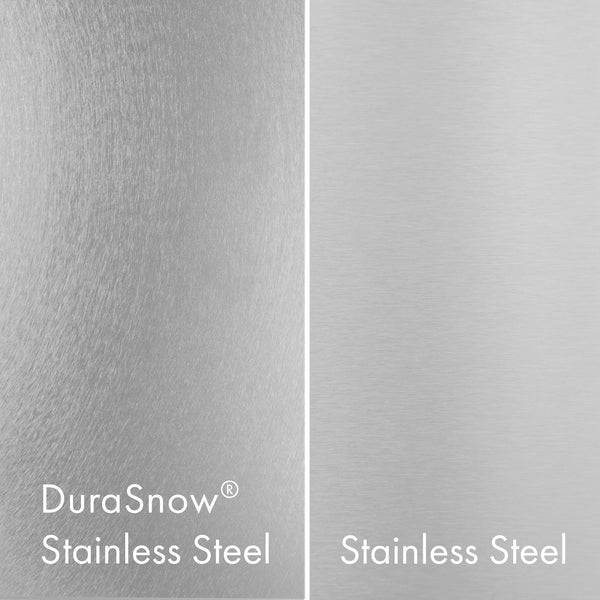 ZLINE 30 in. 4.2 cu. ft. Paramount Dual Fuel Range with 4 Burner Gas Cooktop and Electric Convection Oven in DuraSnow® Stainless Steel with White Matte Door (SDRS-WM-30) - KB&A The Home Improvement Store