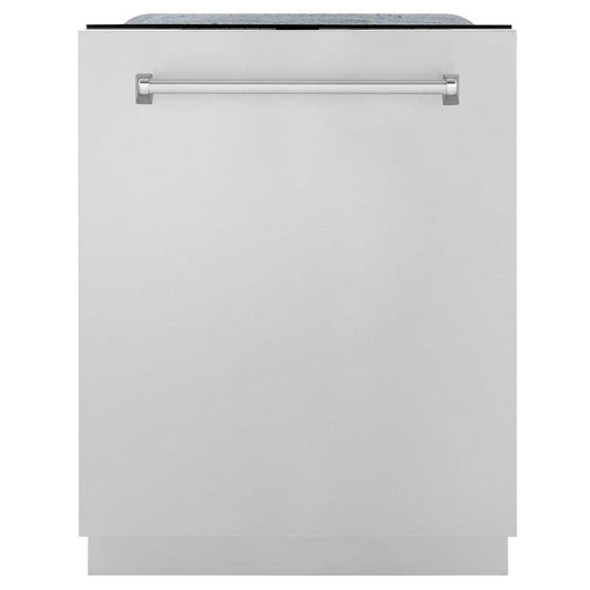 ZLINE 24" Monument Series 3rd Rack Top Touch Control Dishwasher with Stainless Steel Tub, 45dBa (DWMT-300-24) - KB&A The Home Improvement Store