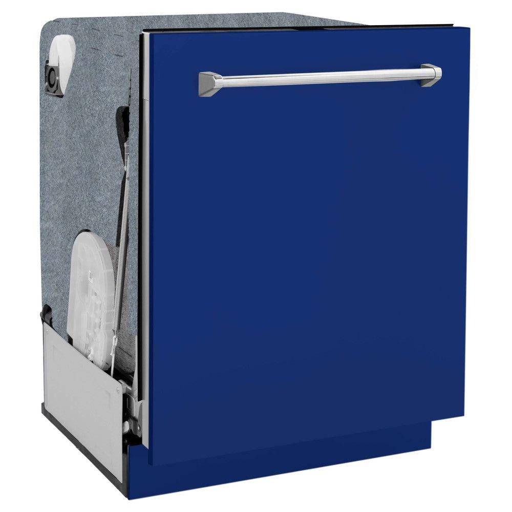 ZLINE 24" Monument Series 3rd Rack Top Touch Control Dishwasher with Stainless Steel Tub, 45dBa (DWMT-BG-24) - KB&A The Home Improvement Store