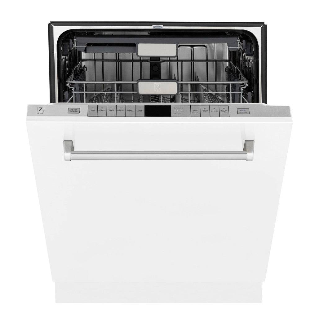 ZLINE 24" Monument Series 3rd Rack Top Touch Control Dishwasher with Stainless Steel Tub, 45dBa (DWMT-WM-24) - KB&A The Home Improvement Store