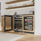 ZLINE 24 In. Touchstone Wine Cooler with Panel-Ready Glass Door and Polished Gold Handle (RWDPOZ-24-G) - KB&A The Home Improvement Store