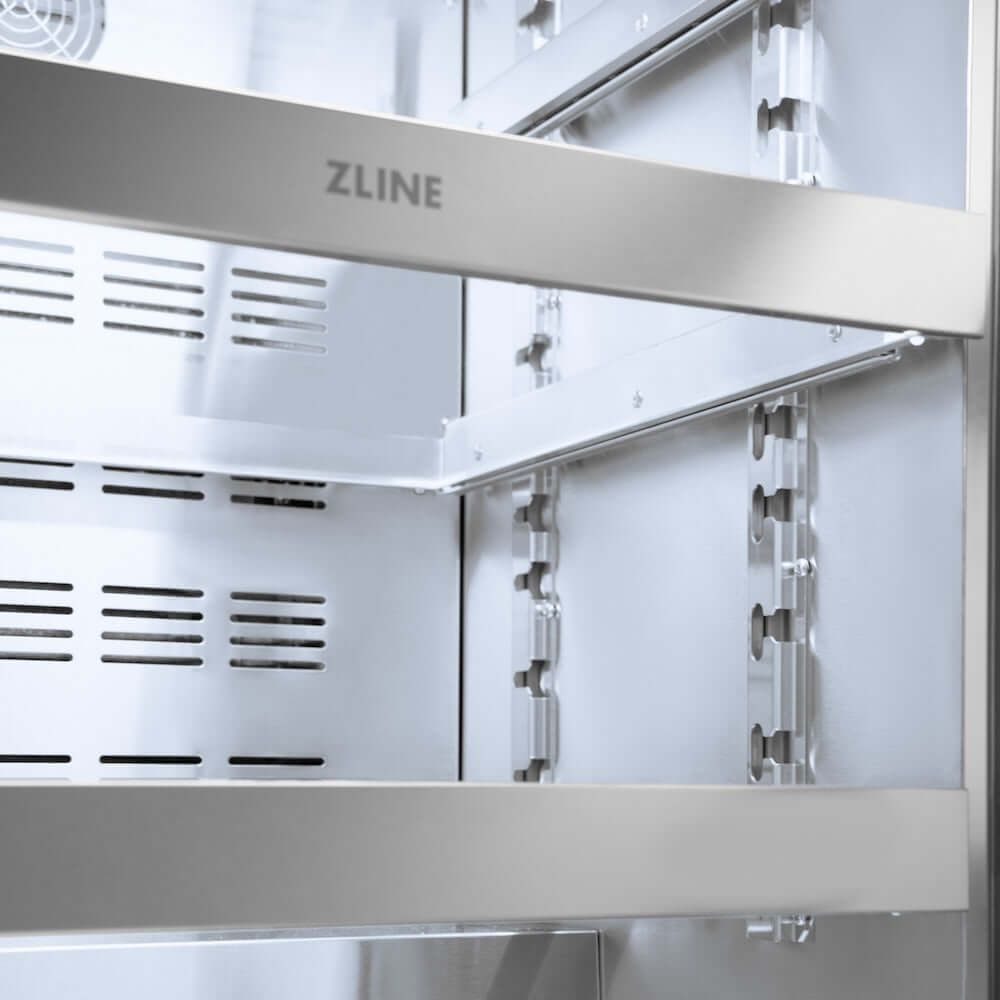 ZLINE Autograph Edition 24 in. Touchstone 151 Can Beverage Fridge With Solid Stainless Steel Door And Matte Black Handle (RBSOZ-ST-24-MB) - KB&A The Home Improvement Store