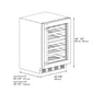 ZLINE 24 In. Touchstone Wine Cooler with Stainless Steel Glass Door and Champagne Bronze Handle (RWDOZ-GS-24-CB) - KB&A The Home Improvement Store