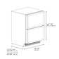 ZLINE 24 in. Touchstone 168 Can Outdoor-Rated Dual Refrigerator Drawer with Panel-Ready Doors (RDSPO-24) - KB&A The Home Improvement Store