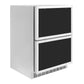 ZLINE 24 in. Touchstone 168 Can Outdoor-Rated Dual Refrigerator Drawer with Panel-Ready Doors (RDSPO-24) - KB&A The Home Improvement Store
