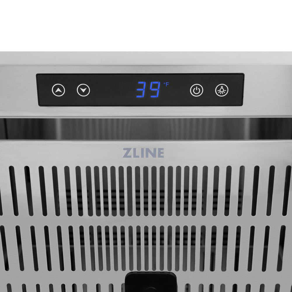 ZLINE Autograph Edition 24 in. Touchstone 168 Can Outdoor-Rated Dual Refrigerator Drawer with Stainless Steel Doors and Champagne Bronze Handles (RDSOZ-ST-24-CB) - KB&A The Home Improvement Store