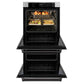ZLINE 30 in. Autograph Edition Professional True Convection Double Wall Oven with Air Fry and Self Clean in Stainless Steel with Matte Black Handles (WADZ-30-MB) - KB&A The Home Improvement Store