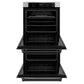 ZLINE 30 in. Autograph Edition Professional True Convection Double Wall Oven with Air Fry and Self Clean in Stainless Steel with Matte Black Handles (WADZ-30-MB) - KB&A The Home Improvement Store
