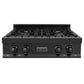 ZLINE 30 in. Porcelain Rangetop in Black Stainless with Brass Burners (RTB-BR-30) - KB&A The Home Improvement Store