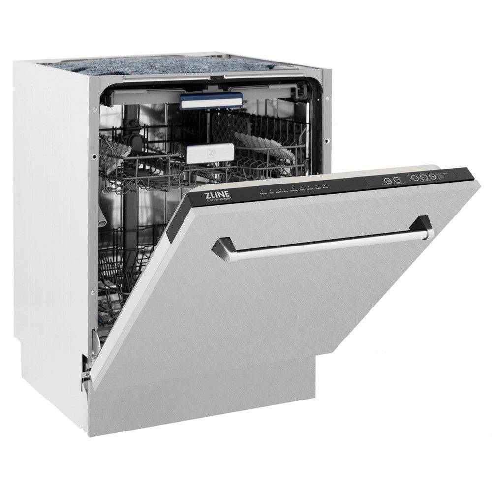 ZLINE 24" Tallac Series 3rd Rack Dishwasher in Custom Panel Ready with Stainless Steel Tub, 51dBa (DWV-24) - KB&A The Home Improvement Store